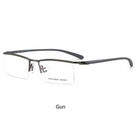 Прямоугольные очки, мужская оправа, оптические очки по рецепту, титановые пользовательские очки для чтения при близорукости, гиперметропии