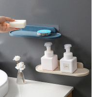 浴室墙上卫生间床头厨房置物架百货牙刷杯挂墙卫浴免打孔收纳架