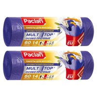 Мешки для мусора Paclan Multitop Aroma 60 л., 2 упаковки (28 шт)