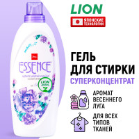 LION Essence Blossom Гель суперконцентрированный для стирки белья / Жидкий стиральный порошок концентрат / С ароматом весеннего луга 900 мл