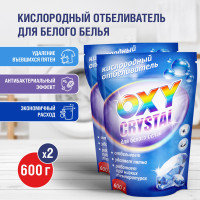 GreenField Кислородный отбеливатель Oxy crystal для белого белья 2 шт. х 600 г.