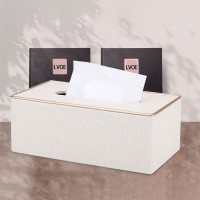 创意家用皮革纸巾盒 奢华餐厅办公桌上纸抽盒 茶几皮质抽纸盒子