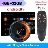 ТВ-приставка W2 ATV, Android 11, Amlogic S905W2, поддержка 4K, AV1, 2,4 дюйма, Bluetooth, с дистанционным управлением голосом Google, 2G16G, 4G32G, 64 ГБ