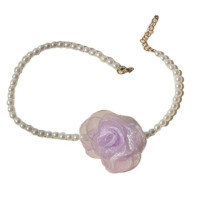 Женский чокер в виде Розы, цвет Камелия