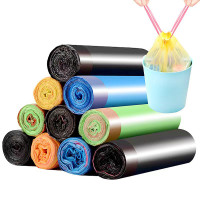 厨房垃圾袋子加厚手提式家用塑料袋厨房黑色抽绳式垃圾袋宿舍好物