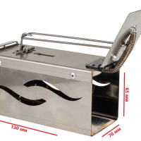 Мышеловка - живоловка Гроза Клетка металлическая с перфорацией (гуманная ловушка для мышей с задней дверцей), Планета Садовод