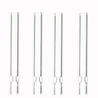 跨境现货透明玻璃烟管烟嘴 缩口高硼硅烟斗直管烟嘴 12mm外贸烟嘴