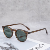 Очки солнцезащитные женские круглые в стиле ретро с поляризацией