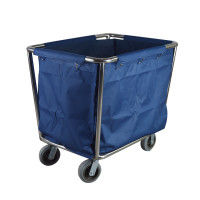 批发酒店锥型布草车不锈钢宾馆客房服务车布草车酒店收纳车