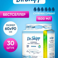 Пеленки одноразовые 60x90 Dr.Skipp Soft Line, гигиенические впитывающие для детей, 30шт.