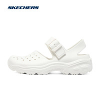 SkechersSKECHERS女鞋秋款軟底洞洞鞋冬季外穿涼拖鞋沙灘鞋泡泡鞋