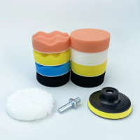 Полировальный диск из пены, самоклеящаяся Губка Для Полировки Автомобиля, 11 шт./компл.