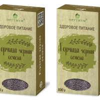 Семена черной горчицы Оргтиум  2 шт по 100гр.