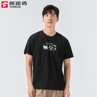 探路者速乾T恤男春夏戶外跑步運動吸濕排汗T恤圓領TAJK81535