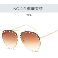 Европейские и американские дизайнеры, новые металлические солнцезащитные очки в стиле ретро