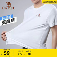 駱駝運動T恤男士透氣健身衣跑步T恤寬鬆速乾衣短袖女士上衣夏季