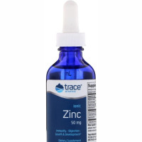 Trace Minerals Ionic Zinc 50мг 59мл Жидкий ионизированный цинк трейс минералс