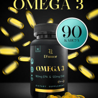 OMEGA 3 / Омега 3, рыбий жир, витамин е, витамины для волос, для иммунитета, жирные кислоты / 90 капсул