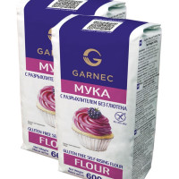 GARNEC Мука с разрыхлителем без глютена, 600г х 2 упаковки