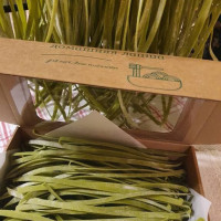 Домашняя лапша со шпинатом