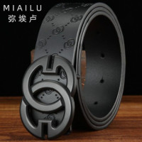 Ремень мужской из натуральной кожи с надписью