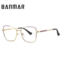BANMAR новые модные женские очки с защитой от синего света, металлические плоские зеркальные оправы для очков, женские очки с защитой от компьютерных лучей