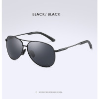 Солнцезащитные очки-авиаторы поляризационные для мужчин и женщин UV-400, винтажные уличные солнечные очки в металлической оправе, с зеркальными линзами, для вождения, рыбалки