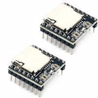 2 штуки! Звуковой модуль DFPlayer с micro SD слотом управляемый с помощью Arduino / MP3-TF-16P (Н)