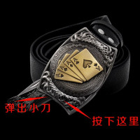 Ремень мужской из натуральной воловьей кожи, роскошный пояс для самозащиты, уличный инструмент для выживания