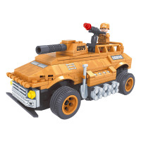 新奇特SM207139军事系列玩具 积木军车 积木遥控车