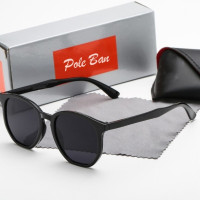 Солнцезащитные очки-авиаторы для мужчин, роскошные брендовые солнечные очки из титана, в чёрной оправе, большие размеры