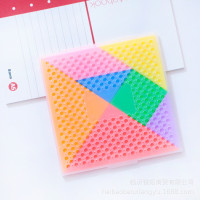 批发 学生益智七巧板拼图 儿童早教拼接积木塑料图形百变玩具彩色
