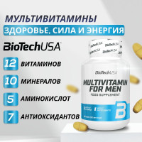 Витаминно-минеральный комплекс для мужчин Biotech USA Multivitamin for Men 60 таб.