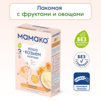 Детская молочная каша МАМАКО кукурузная с тыквой и абрикосом, для детей с 5 месяцев, 200 г
