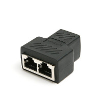 Разветвитель для интернет кабеля на 2 RJ45 8P8C VCOM FTP 5e LAN