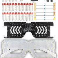 Набор для самостоятельной сборки и пайки (конструктор) "Светодиодные очки с голосовым управлением" (Н)