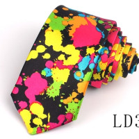 Узкие галстуки для мужчин и женщин, повседневный галстук с разноцветным принтом, узкие галстуки, забавный модный мужской галстук для свадьбы, вечеринки