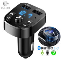 FM-трансмиттер автомобильный с Bluetooth 5,0, 2 USB-порта
