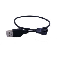 3-контактный или 4-контактный кабель-переходник с вентилятором на Usb