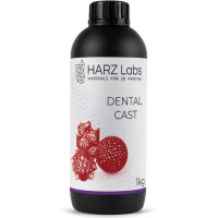 Фотополимерная смола HARZ Labs Dental Cast Cherry, вишневый (1000 гр)