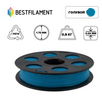 Пластик для 3d принтера PETG голубой 1,75мм BestFilament, 0,5 кг