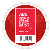 ABS пластик CyberFiber, 1.75 мм, красный, 750 гр.