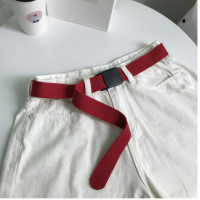 Ремень тканевый для мужчин и женщин, тактический пояс с пряжкой D-образным кольцом, Повседневный, для джинсов