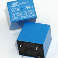 (2 шт)Pеле SRU-12VDC-SL-C(12V 10A/15A 250VAC/120VAC 5PIN)