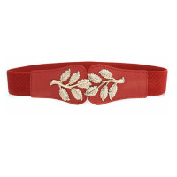 Модный тонкий эластичный пояс с металлической пряжкой, полосатый эластичный пояс, элегантные женские аксессуары, женский пояс