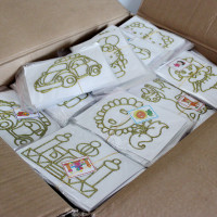 32K金边胶画 烤画批发 diy烤胶画 儿童美劳手工自作 地摊玩具