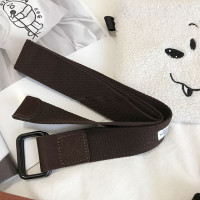 Ремень тканевый для мужчин и женщин, тактический пояс с пряжкой D-образным кольцом, Повседневный, для джинсов