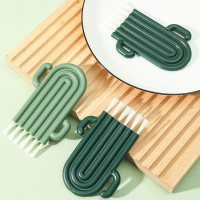 Многофункциональная Гибкая щетка для зазора, крышка чашки, канавка для сосков, щетка для зазора в бутылке, бытовая щетка с мягкой щетиной, кухонный инструмент