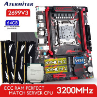 Материнская плата Atermiter X99 Intel Xeon E5 2699V3 DDR4 64GB