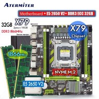 Материнская плата Atermiter Intel X79 Материнская плата+ Xeon E5 2650 V2 +32GB (2X16GB) DDR3 1866МГц